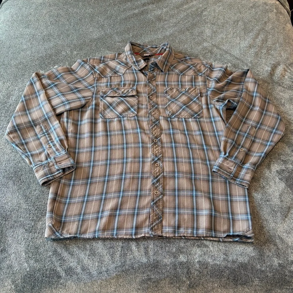 Outdoor Research Men's Plaid Button-Up Shirt Size Large - Picture 2 of 12